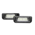 2 stk hvite LED-nummerlys til bilskilt for W220 S 1999-2005 Db Black