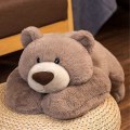 Miniatyrbild 3 av 5: Viktad ångest dinosaurie plysch leksak kastkudde/söt dinosaurie gosedjur docka för pojkar flickor-utmärkt [DB] Brown Bear 30cm 11.8 inch