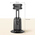 Miniatyrbilde 2 av 5: Smart 360° Auto Ansiktsporing Stativ Skrivebord Oppfølging Sporing Gimbal for Vlogg Video Opptak DB Single Fill Light
