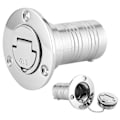 Miniatyrbillede 2 af 5: Marine Brændstof Dæksfyldning med Nøglefrit Låg 316 Rustfrit Stål Hardware til Båd Yacht Campingvogn 38mm YEMAA [DB]