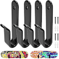 Pikkukuva 1 / 5: Vaakuna Snowboard-seinäkiinnikkeet, Snowboard-seinäteline Snowboard-kiinnike Säilytys Snowboard-näyttö Seinäkiinnikepidike Huoneelle db 4pcs