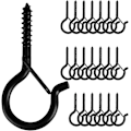 Miniatyrbillede 1 af 5: 20 stk. Hængere, Skruekroge til Udendørs Lysstrenge, Sikkerhedsspændedesign, Nem Frigørelse [DB] 20 pieces
