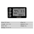Miniatyrbillede 2 af 5: Ebike S866 Lcd Display Meter Elektrisk Cykel 24v 36v 48v Kontrolpanel Med Vandtæt Stik Til Bbs01 Bbs02 [DB] Black