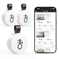 Miniatyrbillede 1 af 5: Bluetooth termometer hygrometer, trådløs termohygrometer mini, med smart sensor app, datalogger og eksport af data til soveværelset [DB] 2 pcs