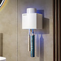Miniatyrbild 2 av 5: Tandborste Sanitizer Desinfektionsbox Förvaringshållare (vit, Svart, 2 st)  [dB}