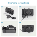Miniatyrbild 5 av 5: NP-BX1 Dummy-batteri med USB-A-adapter DC-koppling ZV-1 RX100 M7 M6 M5 RX1R HX50 HX90 HX300 HX400 C db black
