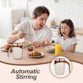 Miniatyrbild 2 av 5: Automatisk Magnetisk Självrörande Kaffemugg, Självblandande Kaffekopp i Rostfritt Stål med Lock för Kaffe, Mjölk db Coffee
