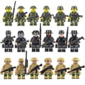 8-24 st/set Minifigur Special Forces Soldier Monterade Block Leksaker Byggstenar Barn Present [DB] 24Pcs SWAT