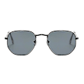 Pikkukuva 5 / 5: Merkkisuunnittelijan Neliömäiset Aurinkolasit Miehille Muodikkaat Peili Retro Aurinkolasit Miehille Vintage Varjot Klassiset Metalli Polygoni Oculos De Sol db Black Gray other
