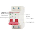 Miniatyrbilde 2 av 3: DC-bryter 1000V 2-polet Dobbel Mcb Solar PV 63A [DB] 40A