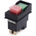 Miniatyrbilde 1 av 4: 250V IP55 KJD17 KLD28 4-pin Start Stopp På Volt 2BTN Strømbryter Egnet for Verkstedmaskiner (Levert av) [DB]
