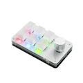 Miniatyrbild 1 av 5: Anpassningsbart tangentbord med 3-12 tangenter och volymknapp för programmering av makron, mekaniskt speltangentbord [Db] RGB white 6 key