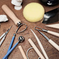 Miniatyrbillede 4 af 4: 45 stk Polymer Clay Værktøjer Modellering Ler Skulptur Værktøjer Sæt Til Keramik Skulptur Træ Dotting Værktøjer DB 36PCS