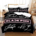 Pikkukuva 1 / 3: Db B08 Blackpink 3d-tulostettu vuodevaatesetti Peitto Päällinen Tyynyliina Lapset Lahja AU KING 220x240cm