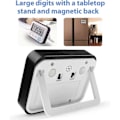 Miniatyrbild 5 av 5: Kökstimer Alarmklocka Multifunktionell Digital Matlagningstimer med Stor LCD-Display Magnetisk Stoppur Timer med Klocka Alarmklocka Magne [Db]