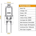 Miniatyrbillede 2 af 5: G4 halogenlamper 10W 12V - Varm hvid - 20 stk. [db] 10W