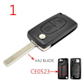 Pikkukuva 1 / 5: Auton Avaimen Kaukosäätimen Kuori 2 Painiketta CE0523 CE0536 Peugeot 308 207 307 3008 5008 807 Citroen C2 C3 C4 C5 C6 C8 [Db] Model 1
