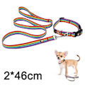 Miniatyrbillede 2 af 5: Dog Pride Mode Tilbehør, Regnbueflag Hundehalsbånd med Ikke-absorberende Materiale til Aktive Kæledyr, Drejelig Bolt Snap Tilbyder Sikkerhed og E [DB]