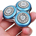 Miniatyrbillede 3 af 5: 2-pak S7000 Bladehoved til Sh70 Sh70/52 S7010 S7310 S7370 S7350 S7780 S7510 S772 - Super [DB] blue  silver