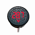 Miniatyrbild 1 av 4: Ny Digital Voltmeter LED Voltmeter Mätinstrument Rund Voltmeter 4v-100v Start DC Digital Display Voltmeter [DB]