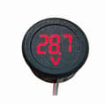 Ny Digital Voltmeter Led Voltmeter Måleinstrument Rund Voltmeter 4v-100v Start Dc Digital Display Voltmeter [DB]
