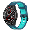 Pikkukuva 2 / 2: Pystysuora silikoninen ranneke Garmin Forerunner 965 -kelloon [DB] Blue Teal