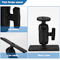 Miniatyrbillede 4 af 5: Universal Marine Kayka Elektronisk Fiskefinder Montering Fiskefinder Plade Roterende Bådholder