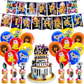 Miniatyrbild 1 av 5: Sing 2 Temafest Dekorationer Ballonger Tårta Topper Banner Set [db]