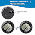 Miniatyrbillede 2 af 5: 10-pak Mini Hygrometer Termometer Måler Digitalt LCD-display Til Drivhus Børneværelse Reptil Inkuba [DB]