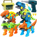 Pikkukuva 1 / 5: 4 kpl Pura dinosauruslelut Sähköinen ruuvaus dinosaurusyhdistelmä Diy Kokoonpano Rakennus Poikale juguetes db Type 3