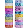 Pikkukuva 1 / 5: 20 Rullaa Glitter Washi -teippiä, värillinen db