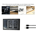 Pikkukuva 5 / 5: LP-E5 Akun Lataus USB Dual Lataus T1I XS XSi 450D 500D 1000D Digitaalikameralle Vaihto [DB] Black