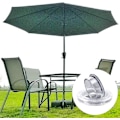 Miniatyrbillede 4 af 5: 2 sæt silikone paraplyhul dækning bord og prop paraplystativ parasol tilbehør (transparent) [DB] Transparent