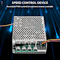 Miniatyrbild 1 av 3: Dc 10-55v 100a 3000w Motorhastighetsregulator Reversibel Pwm-kontroll Framåt och bakåt Controller [DB] silver