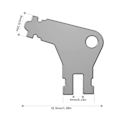 Miniatyrbilde 4 av 4: Papirhåndkle Dispenser Nøkkel Universal Toalettpapir Dispenser Nøkkel Kompatibel for Papirhåndkle og Toalettpapir Dispensere, 100% Ny [Db] D