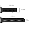 Miniatyrbillede 5 af 5: Justerbar silikone udskiftningsurrem til Garmin Swim med Quick Release [DB]