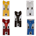 Miniatyrbild 3 av 5: 2-pack Solid Färgade Barnkläder Pojkar Flickor Clip-on Y-formade Elastiska Upphängare Fluga Qinhai DB Navy Blue