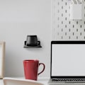 Miniatyrbild 5 av 5: 2-pack Väggmonterad Hylla för Högtalare, Akryl Väggmonterad Displayhylla för Bluetooth-högtalare, Webbkamera {db}