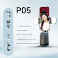 Miniatyrbilde 3 av 5: Smart 360° Auto Ansiktsporing Stativ Skrivebord Oppfølging Sporing Gimbal for Vlogg Video Opptak DB Single Fill Light