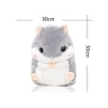 Miniatyrbilde 4 av 5: Søte plysjhamster utstoppede dyr leker med teppe [DB] gray With Blanket