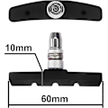 Pikkukuva 2 / 4: 4x Polkupyörän Jarrupalat 2 Paria 60mm Symmetrinen V-jarru Yhteensopiva Shimano Tektro Avid Sram Vanne Pyörä Mtb Vtc Kaupunki - SNNGV [db]