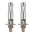 2 stk. 100w 6000k H1 LED-frontlyspærer for tåkelys til bil [DB]