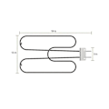 Miniatyrbillede 2 af 5: Grillvarmeelementer til Q240 Q2400-serie grill, reservedel til 70127 elektriske varmeelementer [db]