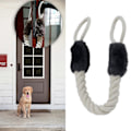 Miniatyrbilde 3 av 5: Dørhåndtak Trekktau Anti-Klype Stropper Stopper Multifunksjonell Hund Fingerbeskytter Dørtau for Soverom Stue db black 60cm