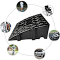 Miniatyrbillede 5 af 5: Kantstensrampe til bil, kraftige PVC-ramper til indkørsel - Kantstensramper til autocamper, lastbil, skurramper, kæledyr, rampe til kørestolstærskel - Yvan [DB]