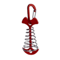 Miniatyrbillede 1 af 5: Fishbone Dækanker Peg med Fjederspænde Dækplanke Bræt Teltspænder { DB} Red