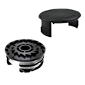 Miniatyrbillede 1 af 4: Til Parkside Plæneklipper 6 Spoler + 1 Spolekapsel Græstrimmer Tilbehørssæt, TLP-01 / TLP-01-1 [db] Multicolor 1 Spool + 1 Spool Cap