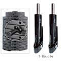 Pikkukuva 5 / 5: 2x Painopakka Tappi Kuntosalilaitteet Painonlataustappi Universaali Kannettava Monitoimitarvikkeet Painopakan Vaihto [Db] 2pcs blue1 9.5MM