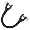 Miniatyrbillede 1 af 4: Ski Træningshjælp Bærbar Ski Tip Connector Nem Sne Ski Træningsværktøj til Børn db Black