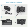 Miniatyrbilde 5 av 5: Np-bx1 Dummy-batteri med USB-A-strømadapter DC-kobler for Zv-1 Rx100 M7 M6 Rx1r Hx50 Hx90 Hx300 [DB]